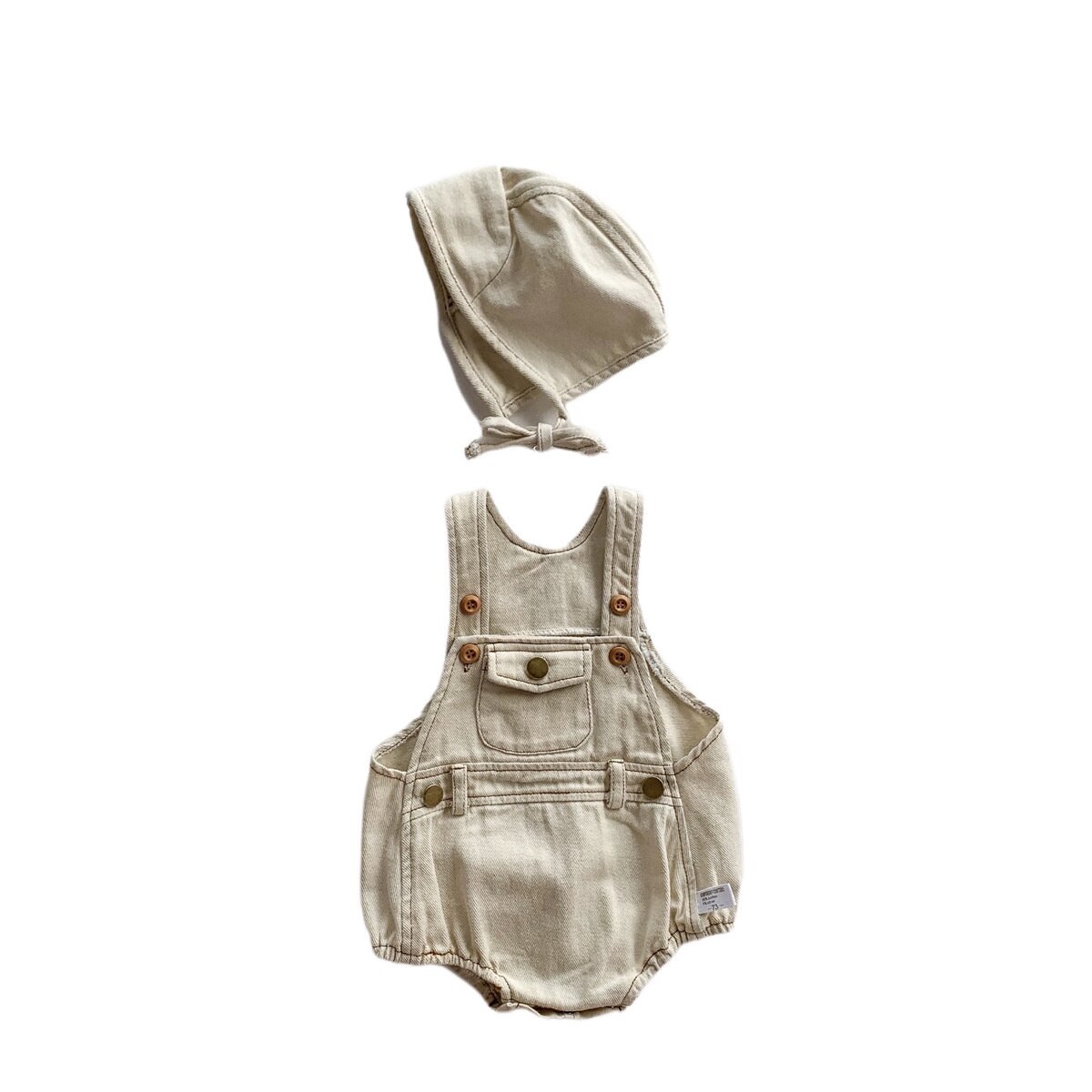 2 Stks/set Baby Foto Kostuum Pasgeboren Haak Knit Overall Bib Broek Hoed Kleding Pak Meisjes Jongens Fotografie Props