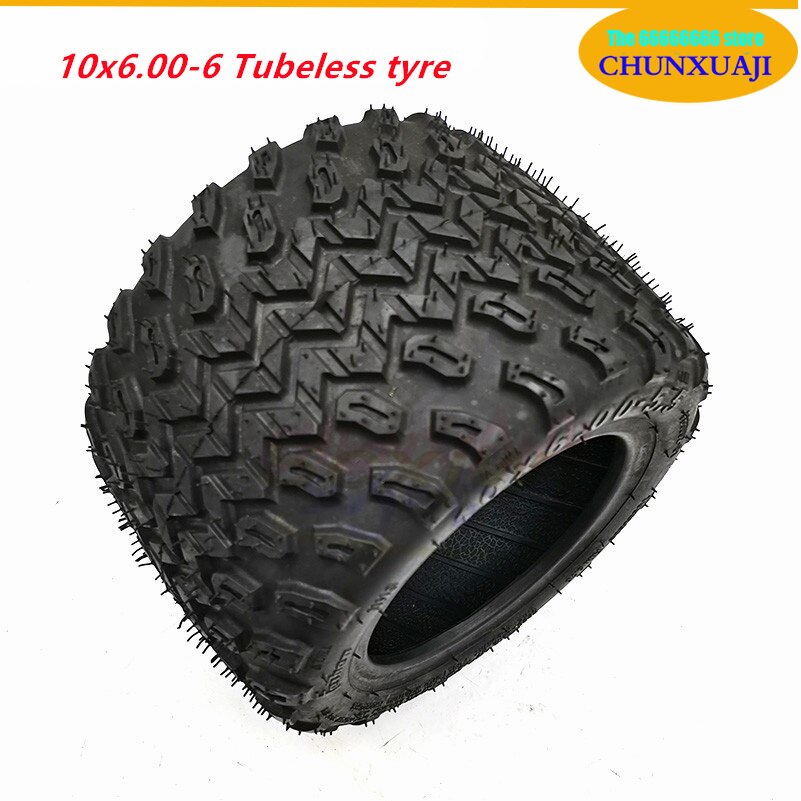 10 Inch Widened Vacuum Tyres 10x6.00-6 10*6.00-6 for Small Harley Motorcycle Electric Scooter Motor Special Tubeless Tires