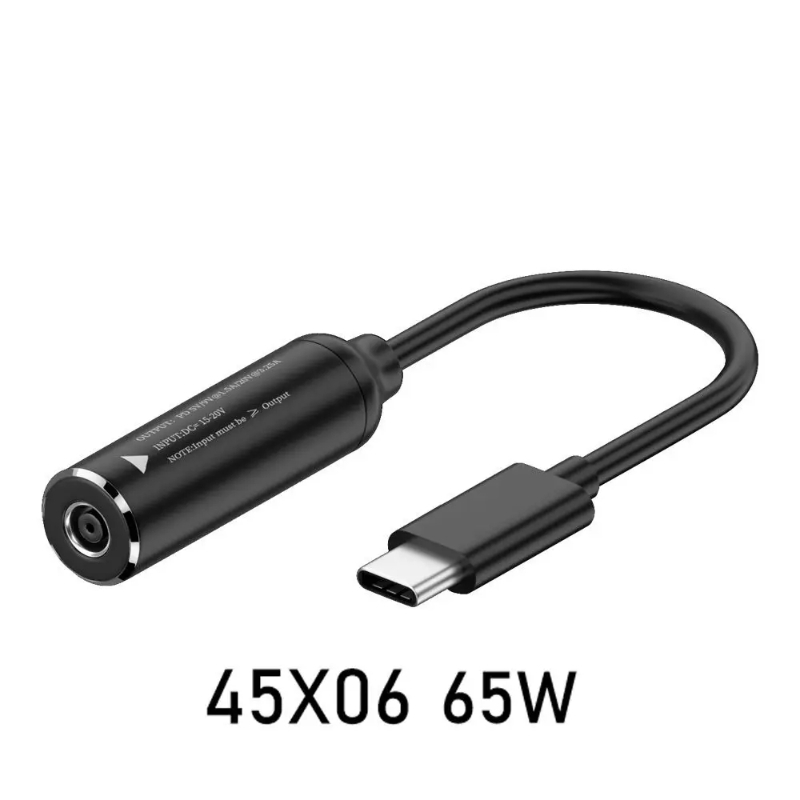 Dc Power To Type-C Opladen Pd 65W Geschikt Voor Dc Female Naar C Mannelijke Adapter Dc Naar Type-C Adapter Kabel Dc Naar Ype-C Oplader Draad: Blauw
