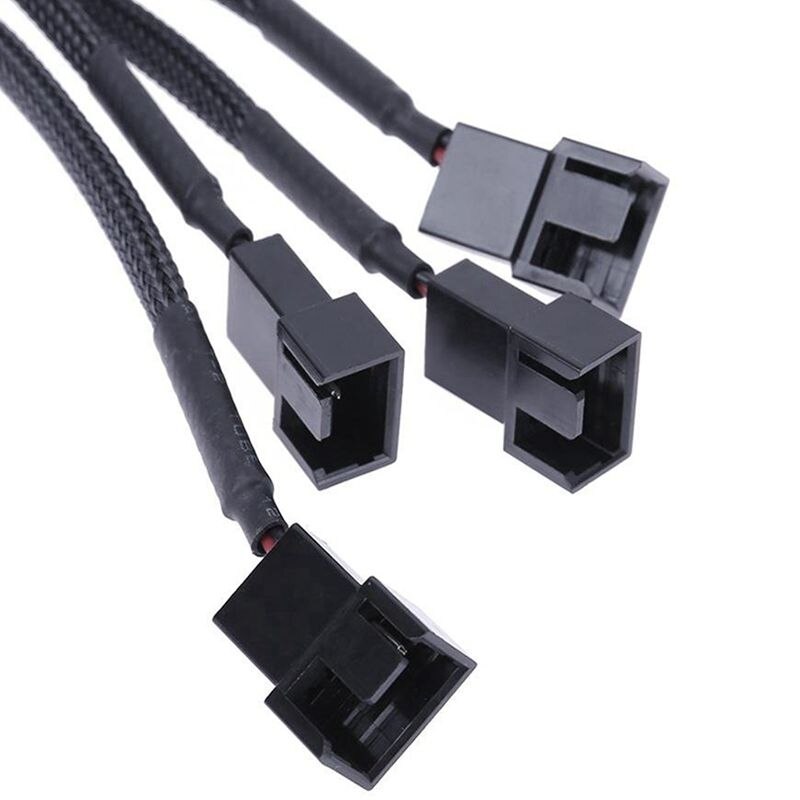 5 stuks 4- pins verlengkabel pwm ventilator splitterkabel & 1x 4- pins ide  to 4- poorts 3- pins /4- pins pc koelventilator splitter stroomkabel
