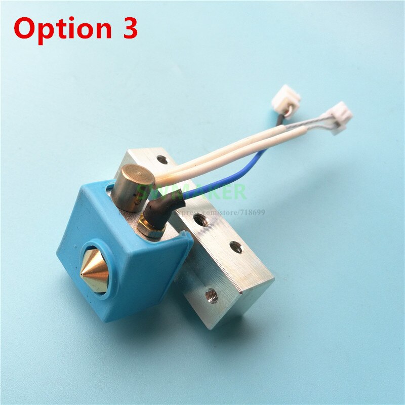 Dreamer nx hotend ekstruder kit med køleblok + varmelegeme + k termoelement til flashforge dreamer  nx 3d printerdele