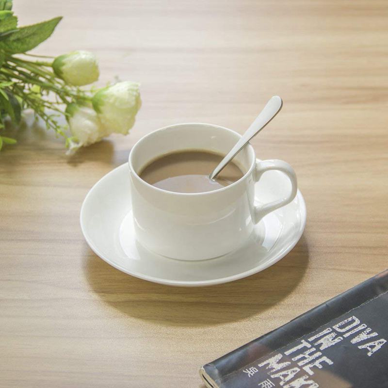 Lot de 12 Cuilleres a Café Ovales en Acier Café Expresso Acier Inoxydable Cuiller a Dessert pour Prendre du thé, café, gateau -