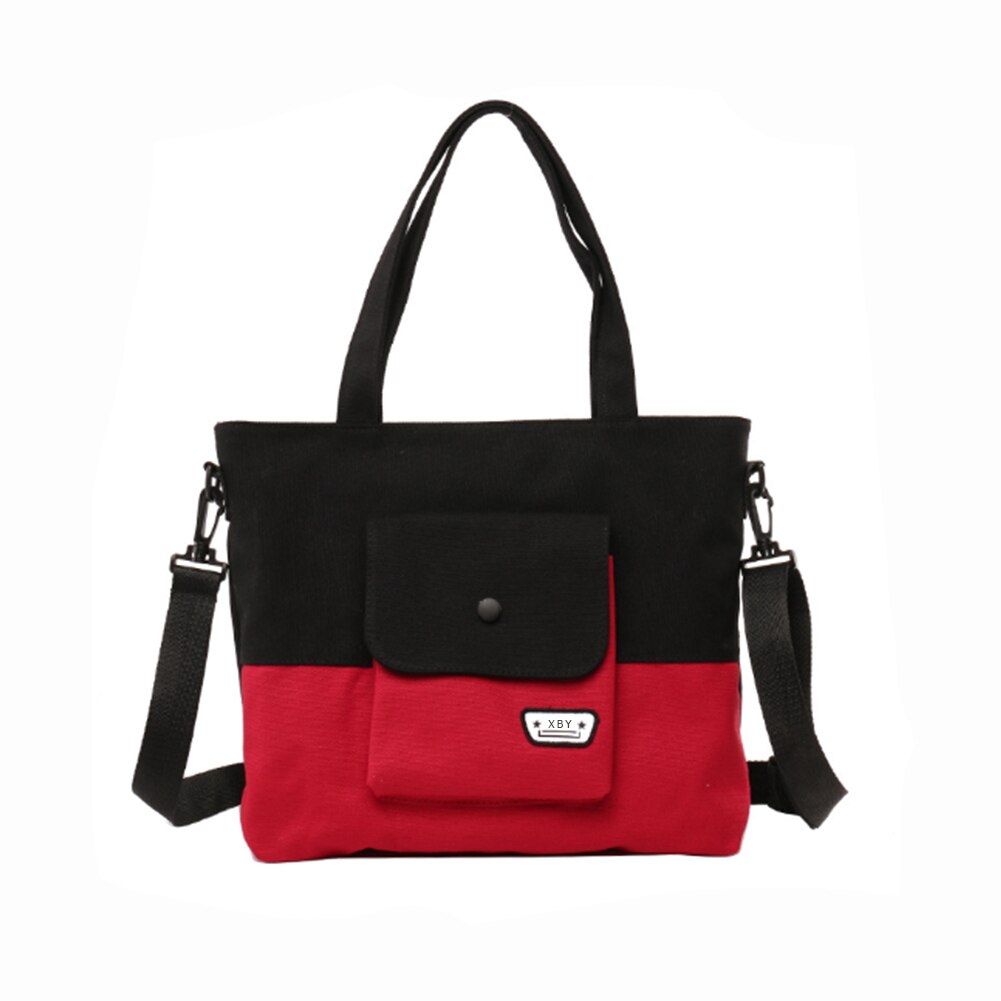 Multifunctionele schoudertas van canvas voor dames, grote capaciteit, damestas voor school en student, in populaire kleuren