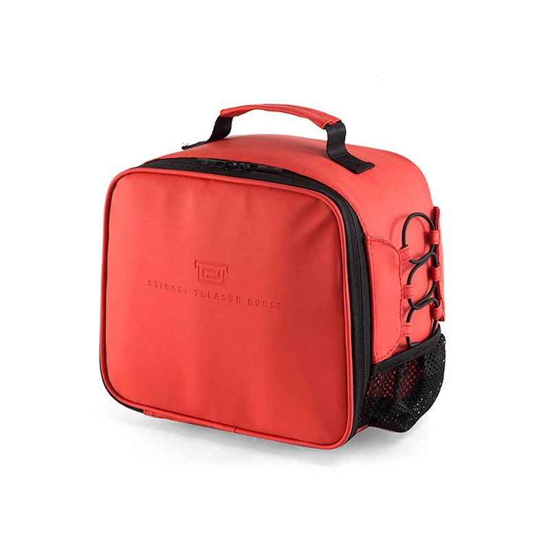 Sereqi novo portátil isolado quente ou saco térmico comida piquenique saco, feminino crianças masculino coleção de alimentos viagem acessórios: Red-Storage bag