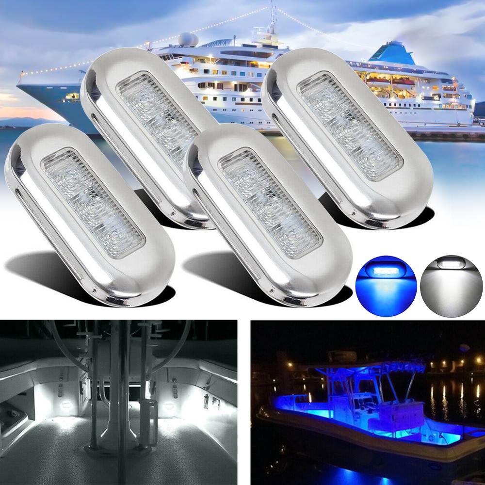 4x3 LED 12V bateau escalier pont côté marqueur lumières de courtoisie indicateur clignotant éclairage marin bateau accessoire feu arrière