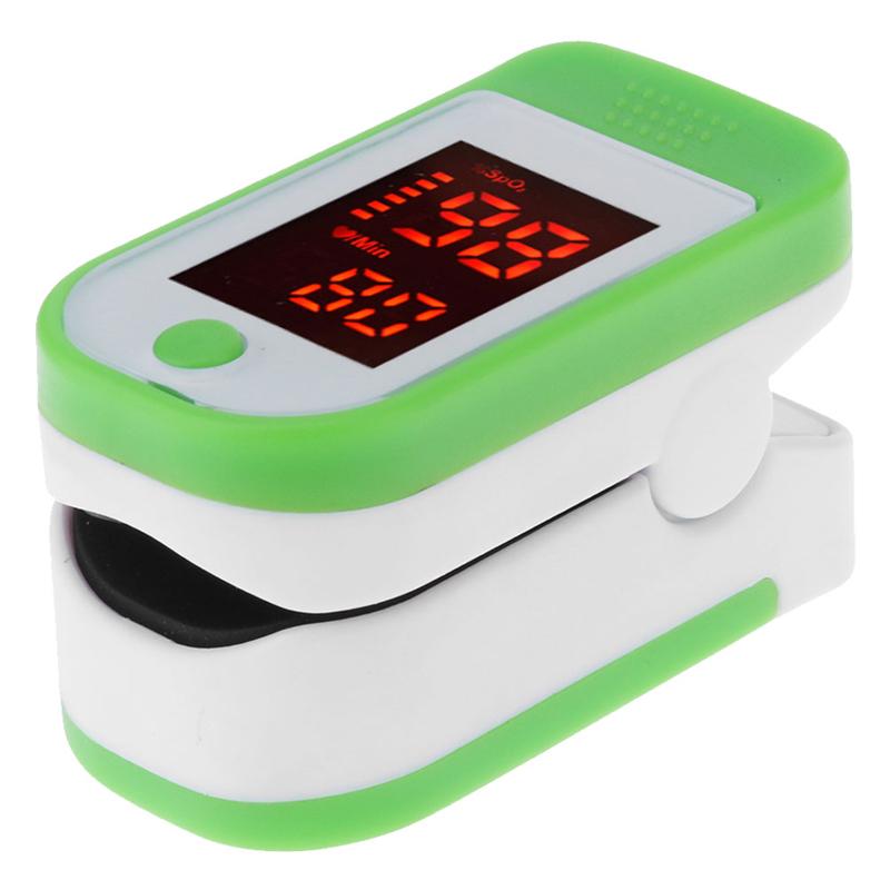 1 pc puls oximeter søvn perfusion indeks blod ilt pulsmåler enhed måler monitor til hjemmet stue kontor: Blå