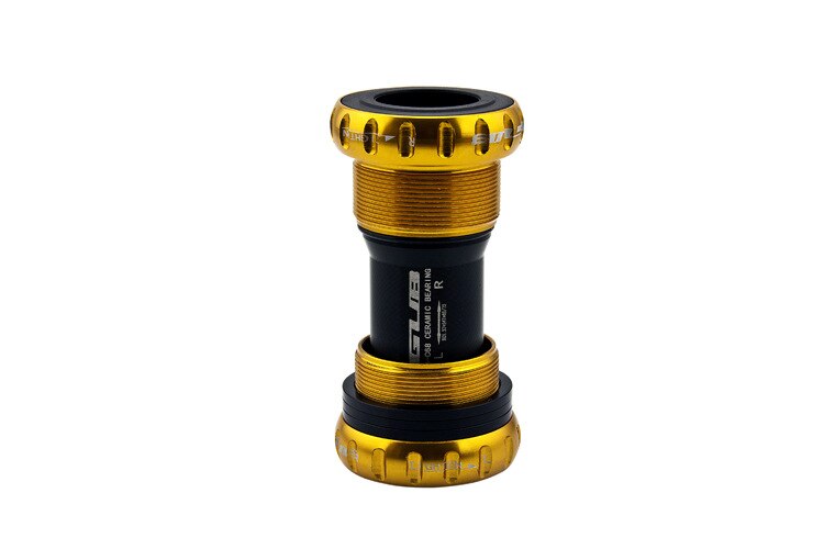 GUB C-68 céramique BB 68 boîtier de pédalier 68/73MM vis/filetage Type BSA pédalier roulements axe de vélo: Gold