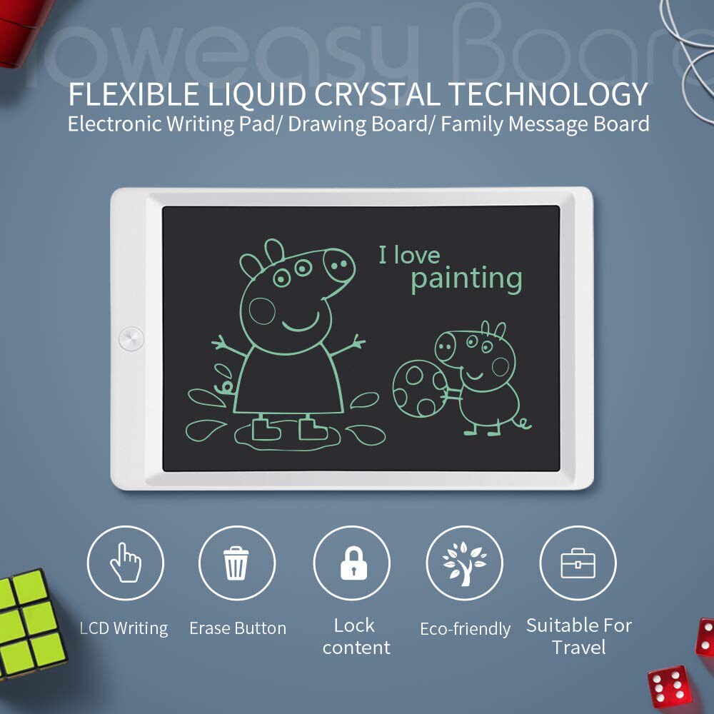 LCD escritura Tablet 8,5 10 pulgadas Digital dibujo de la tableta electrónica de escritura a mano mensaje gráficos de los niños tablero de escritura