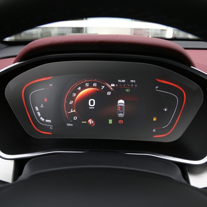 Car Styling Dashboard GPS Navigation Screen Glass Protective Film Sticker For Geely Coolray Control of LCD Screen