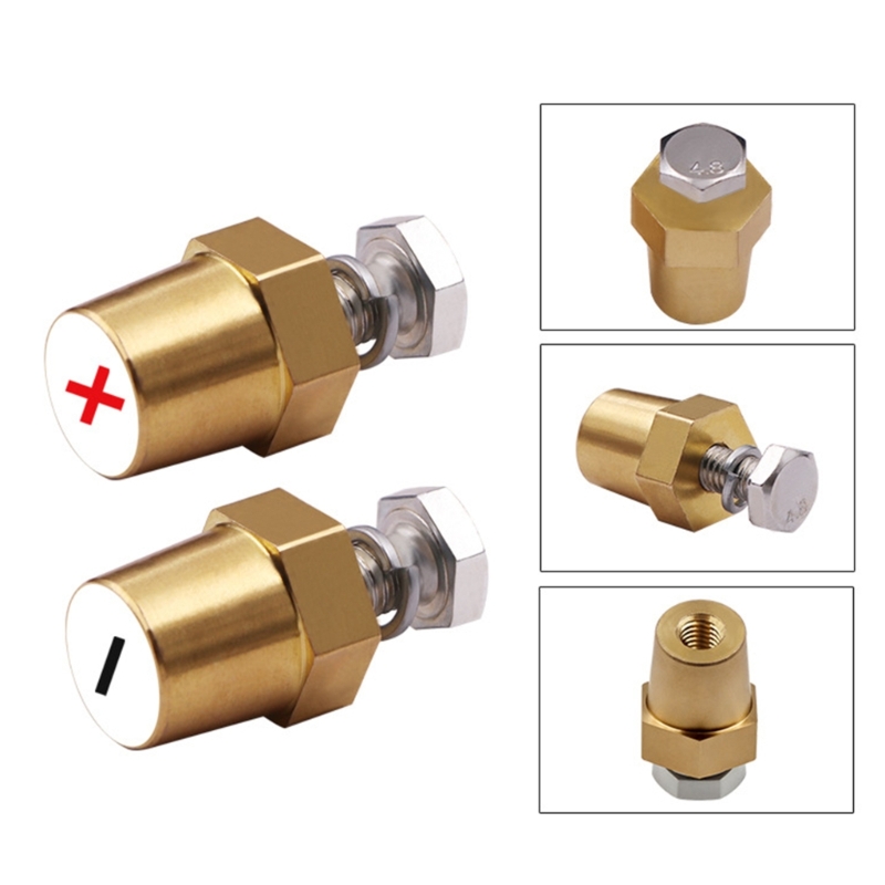 Adaptador polos bateria Polos bateria Terminais polos bateria Conector latão
