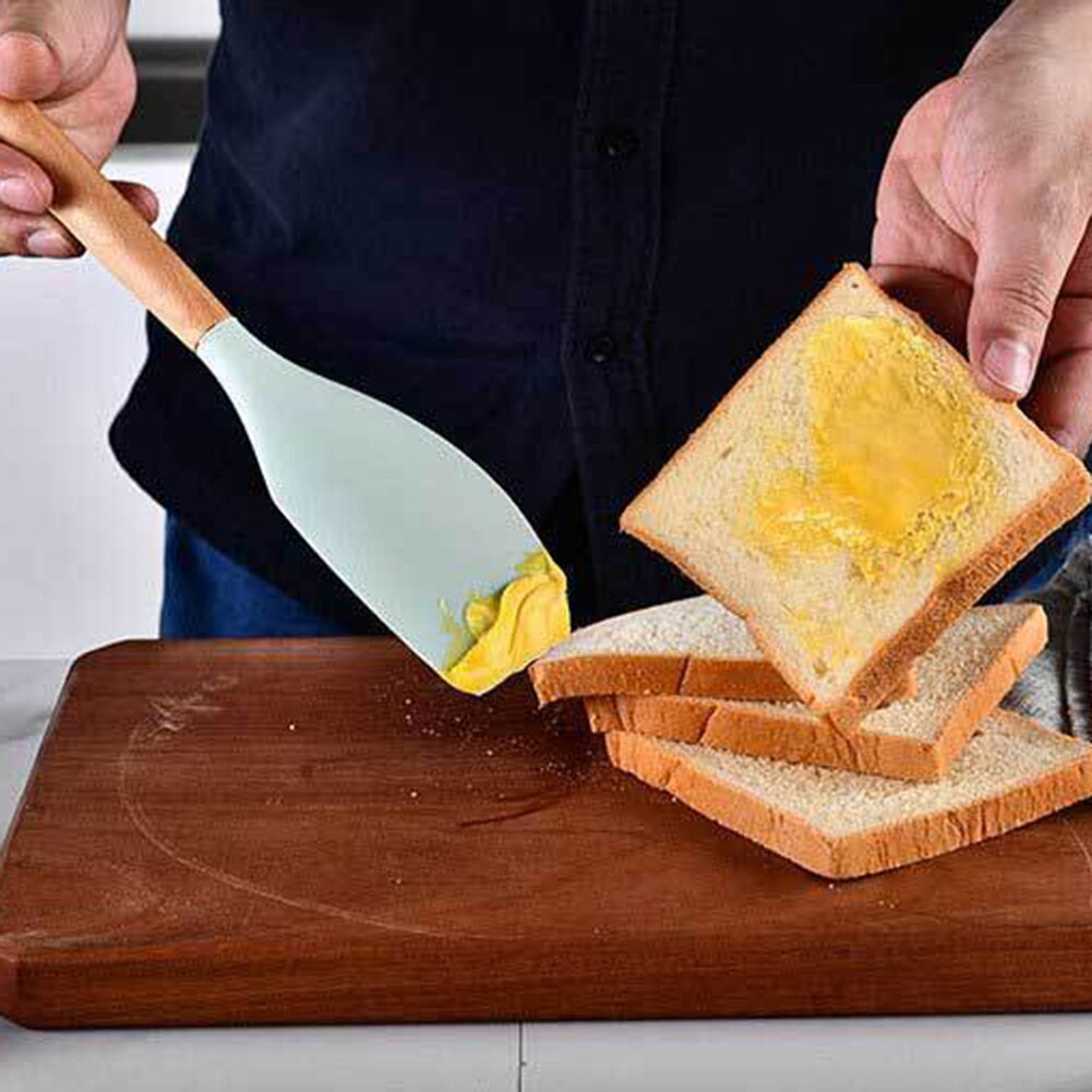 Silicone Kitchen Utensil Set Non-stick Silicone Cooking Tools Kitchenware Storage Holder BDF99