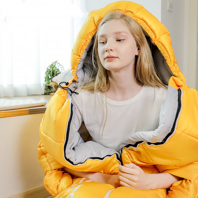 Goede Enkele Slaapzak Volwassen Outdoor Reizen Herfst En Winter Verdikking Vrouwelijke Mannelijke Indoor Camping Koud