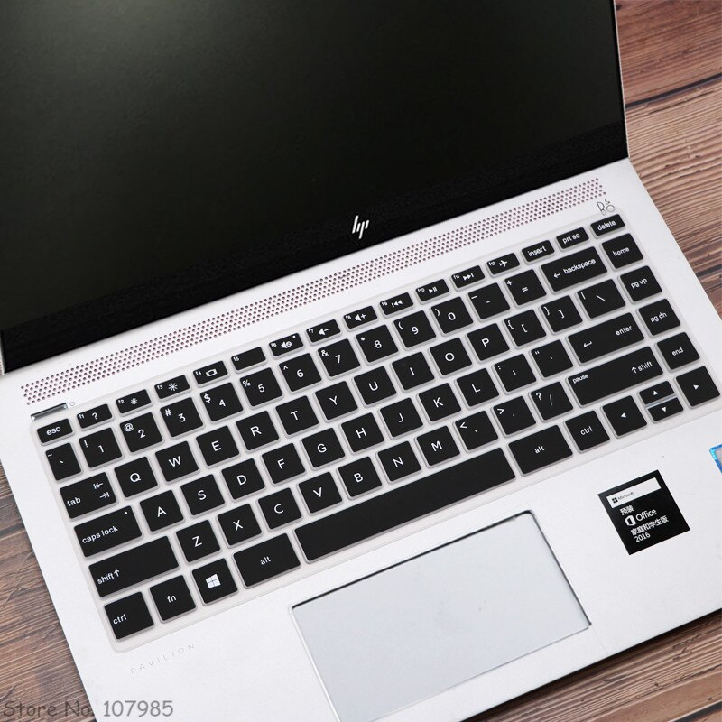 14 Inch Siliconen Laptop Toetsenbord Cover Skin Protector Voor Hp 240 G4 G5 G6 240 G7 G8 Notebook: Black