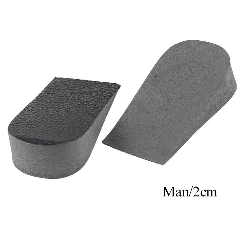 EVA niewidzialny wysokość zwiększone wkładki 1/2/3cm wysoki wzrost mężczyźni kobiety miękkie wkładki robić butów antypoślizgowe wkładki pięty wkładka robić butów: czarny man 2