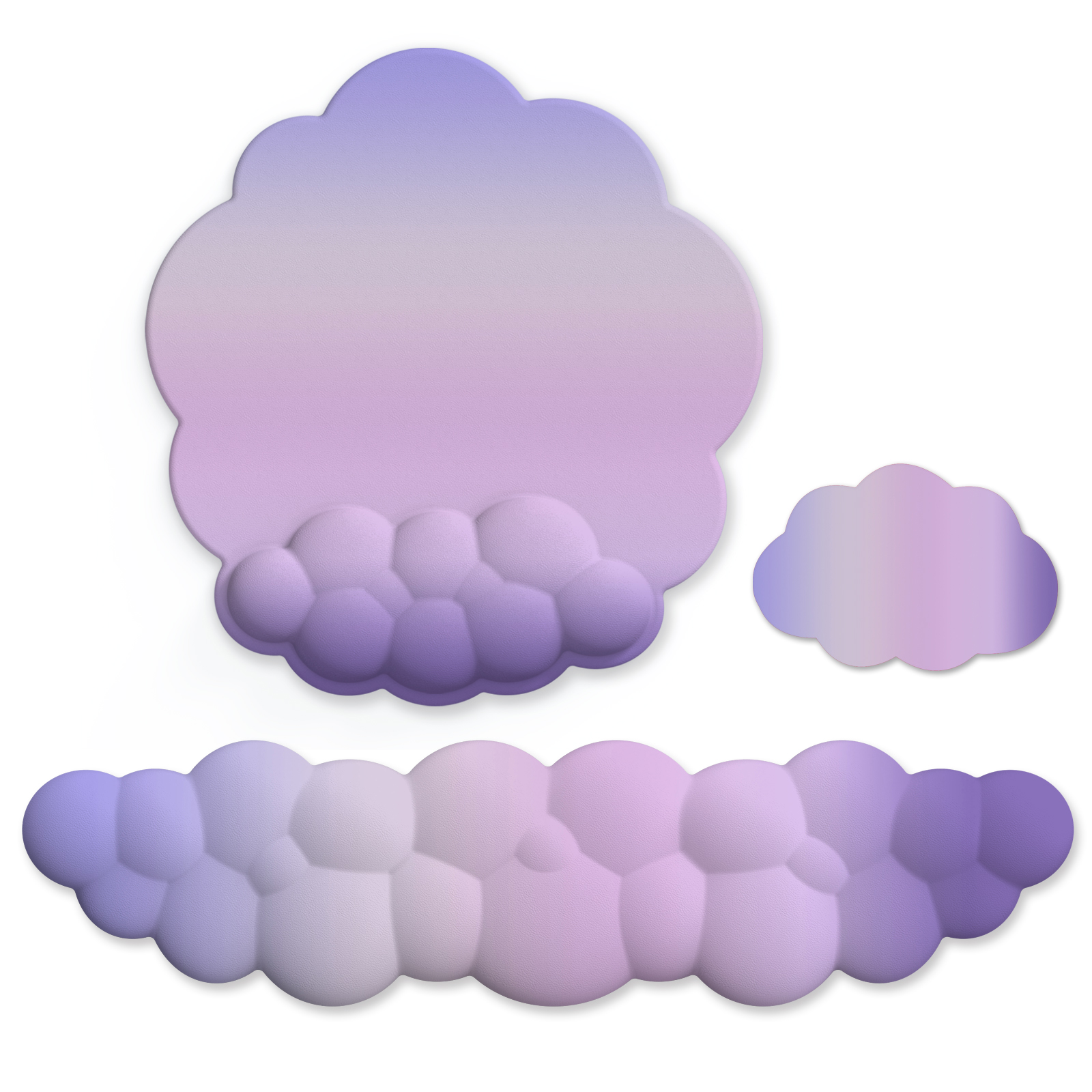 Alfombrilla para teclado para juegos con gradiente de nube, alfombrilla para muñeca, alfombrilla para muñeca, alfombrilla para ratón, memoria de espuma ergonómica Laika, soporte antideslizante para oficina