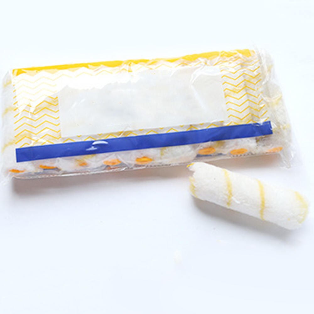 20pcs 4 inch Craft Paint Foam Rollers Decorative Corner Roller Brush Sponge Paint Roller Sleeves Decorating Painting Tool Sets