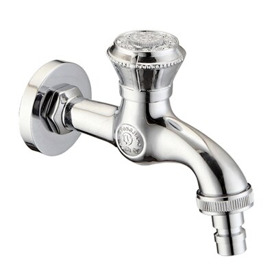 Wall Mounted Half Inch Thread Chrome and Bronze Colors Water Tap for Washing Machine L17082: Chrome