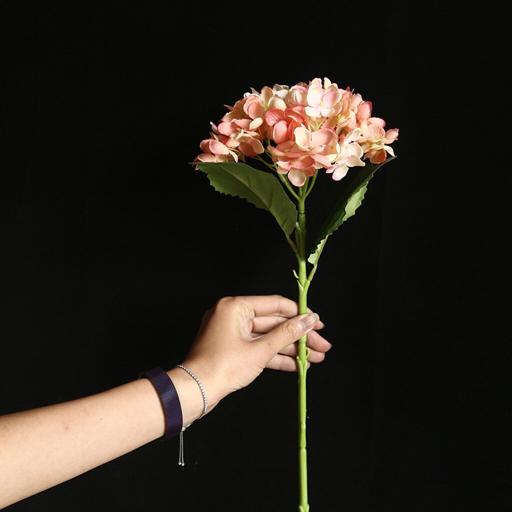 46cm Silk Artificial Flowers Hydrangea Wedding Decoration White Artificial Flowers Spring Hydrangea Wedding Flowers Decoration: I