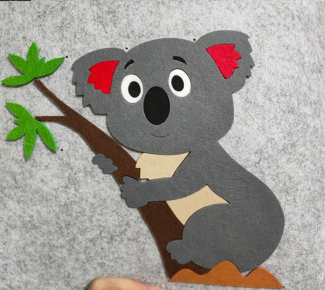 Kubus Vouwen Speelgoed Opbergdoos Kinderen Speelgoed Organizer Box Vilt Doek Stof Opslag Mand Voor Cartoon Animal Nursery Speelgoed Bakken: koala