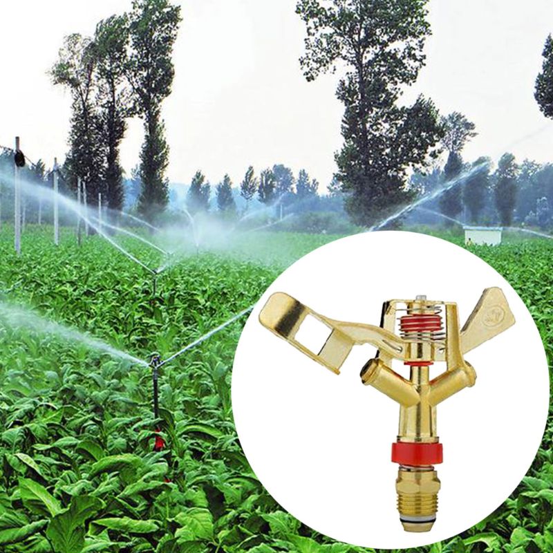 360 â° roterande bevattningssprinkler 3/4 tum gårdsbevattning trädgårdssprutmunstycke rocker