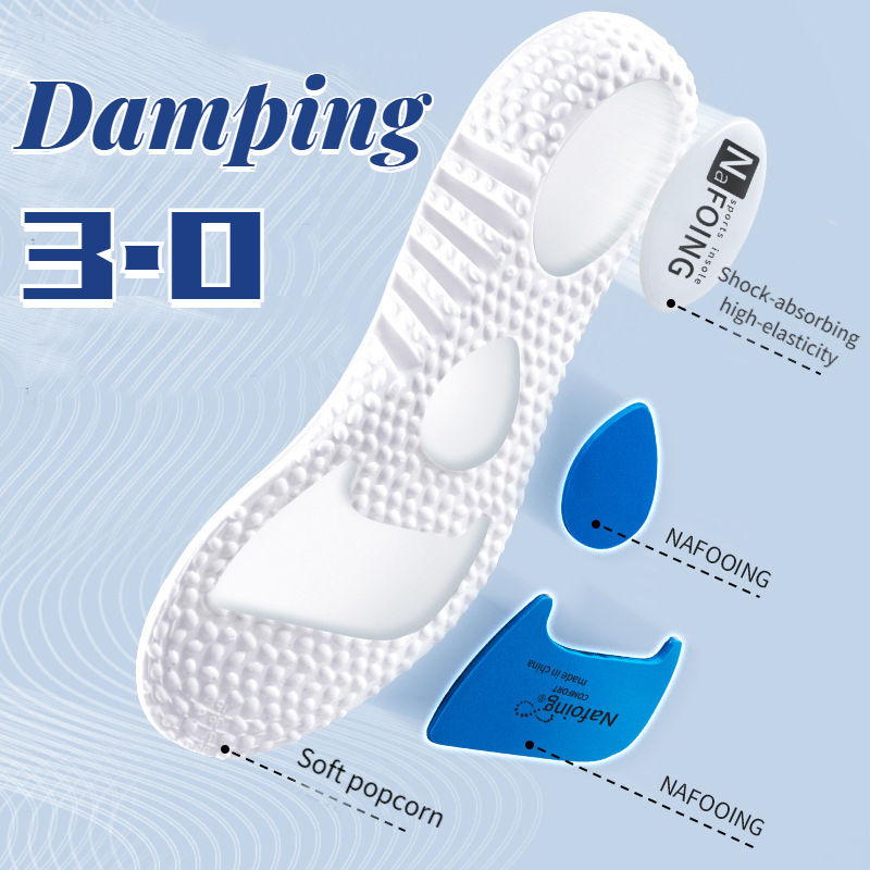Plantillas deportivas especiales de bádminton para hombre y mujer, desodorante absorbente de sudor de alta elasticidad, se pueden cortar zapatos, almohadillas suaves para zapatos, 1 par