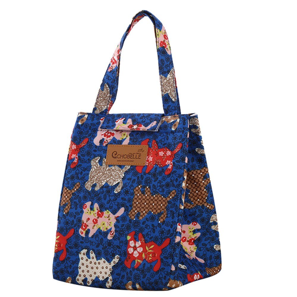 Thermal Portable Insulated Cooler Food Storage Bag Lunch Carry Tote Storage Case Fabric Bags Sac Isotherme Lunch Box: D