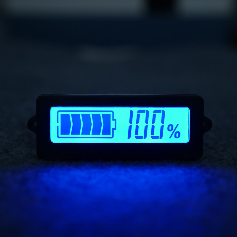 LCD Lithiumbatterij Capaciteit Indicator Blauw Display Lood-zuur Ion Resterende Detectie Tester 12 V 24 v 48 v voor Auto