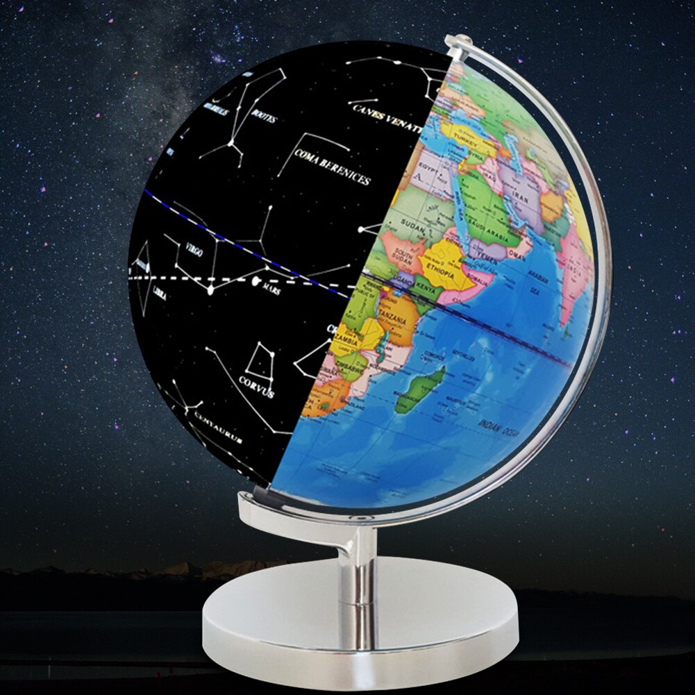 Material para enseñanza, alimentación USB, decoración de escritorio, luz LED para oficina, con soporte, mapa del mundo, tierra, globo, hogar, Geografia, escuela