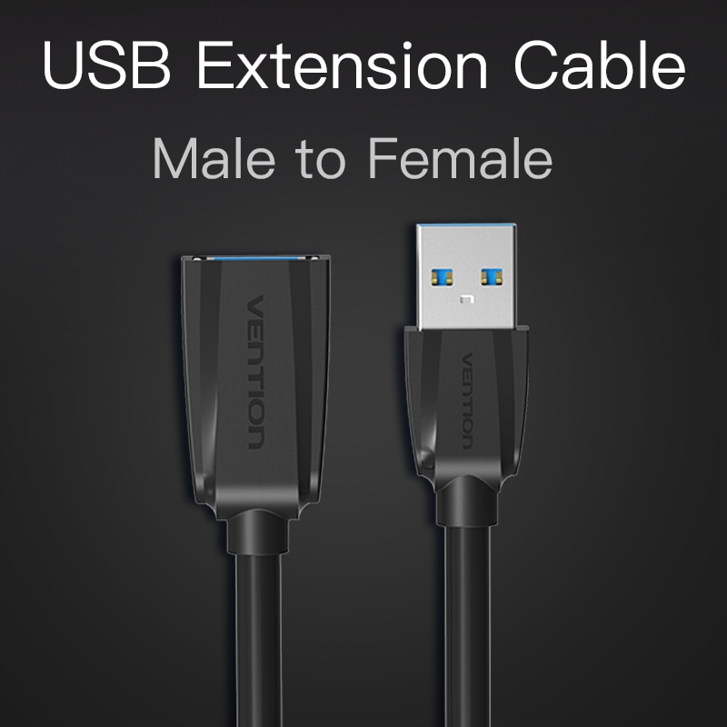 Vention USB a USB Cable de extensión macho a hembra USB2.0 3,0 código de Cable para la computadora para proteger el puerto USB 5m 3m 2m Cable extensor