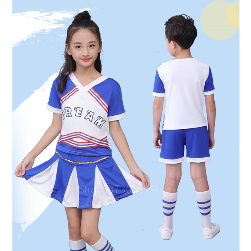 Børn cheerleading kostumer barn piger sport konkurrence skole hold uniformer balsal fest scene performance tøj outfit