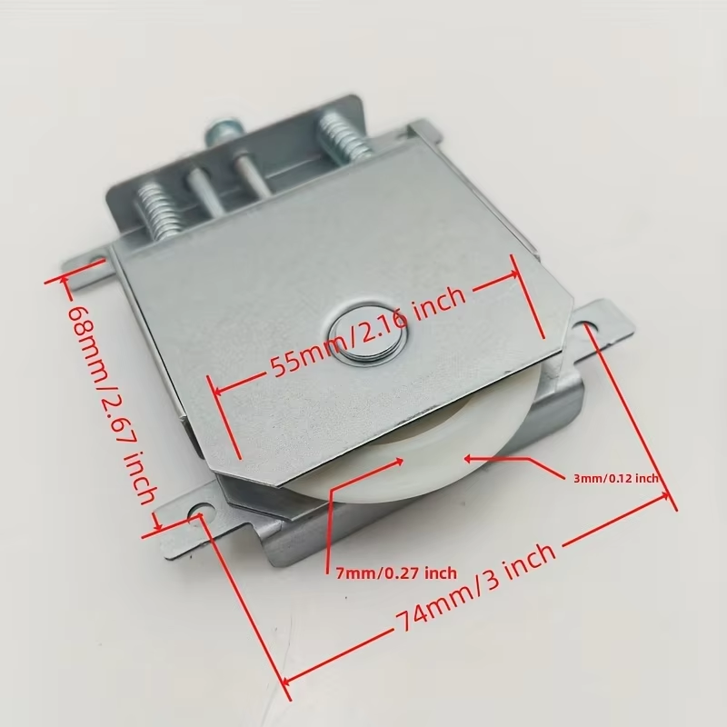 Robuste Metallschrank-Schiebetür, konkav-/konvexe Rolle, Heimrenovierung, Tür-Hardware-Zubehör: Rosa