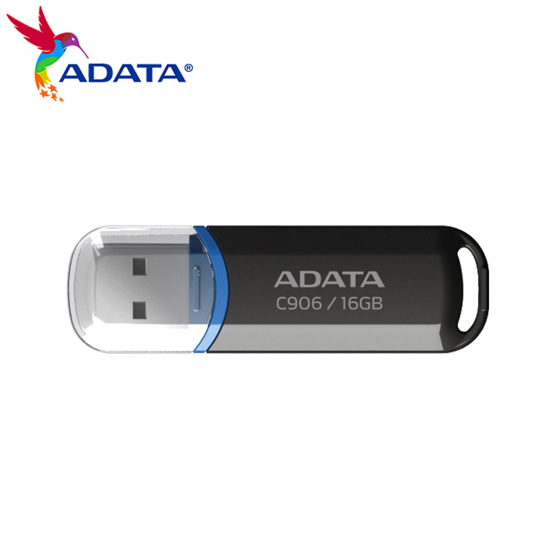 ADATA USB 2.0 Flash Disk C906 Memory Stick 8GB 16GB 32GB 64GB USB Flash Drive White Black Mini Portable Pen Drive For Computer