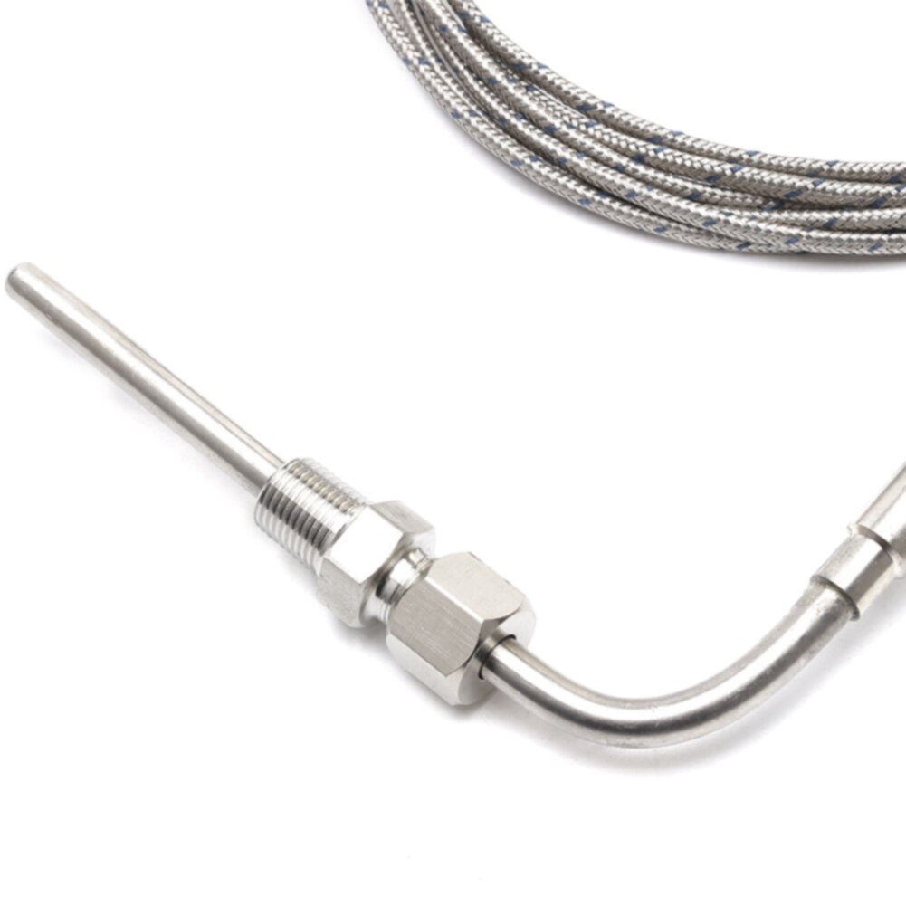 Pyrometer färgstark med sensor mini -indikator universal led digital display tillbehör gasbil modifierad avgastemperaturmätare