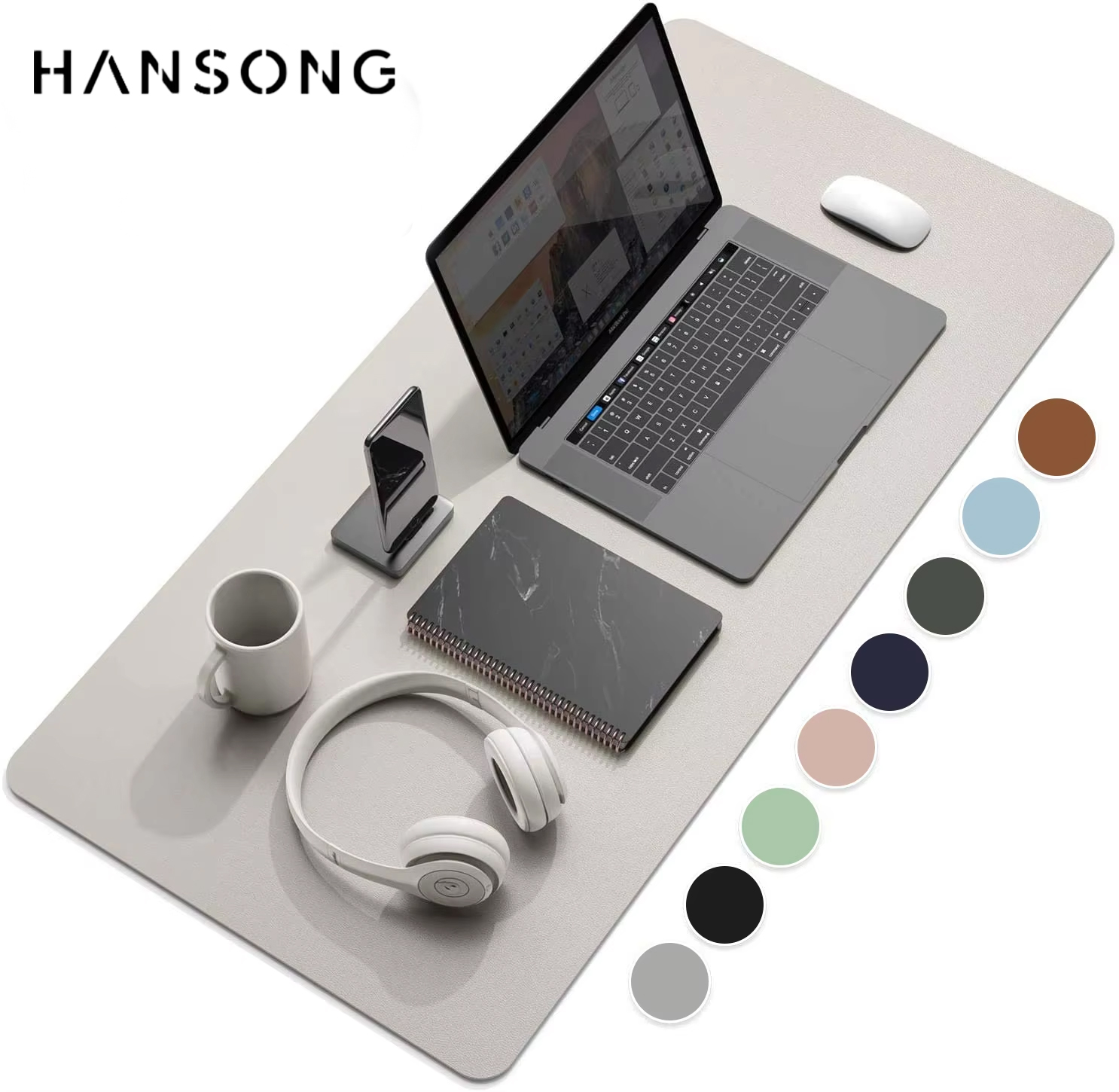 Large Size Office Computer Desk Protector Mat PU Leather Waterproof Non Slip Mouse Pad Desktop Keyboard Desk Pad Gaming Mousepad