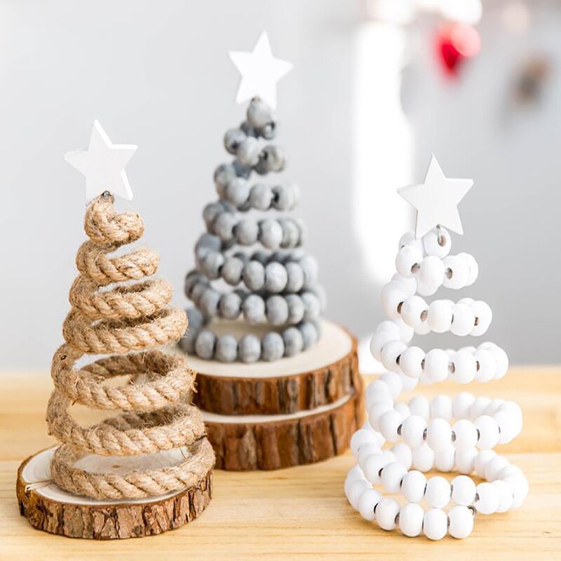 Kerstversiering Creatieve Nordic Houten Kerstboom Tafel Top Decoraties