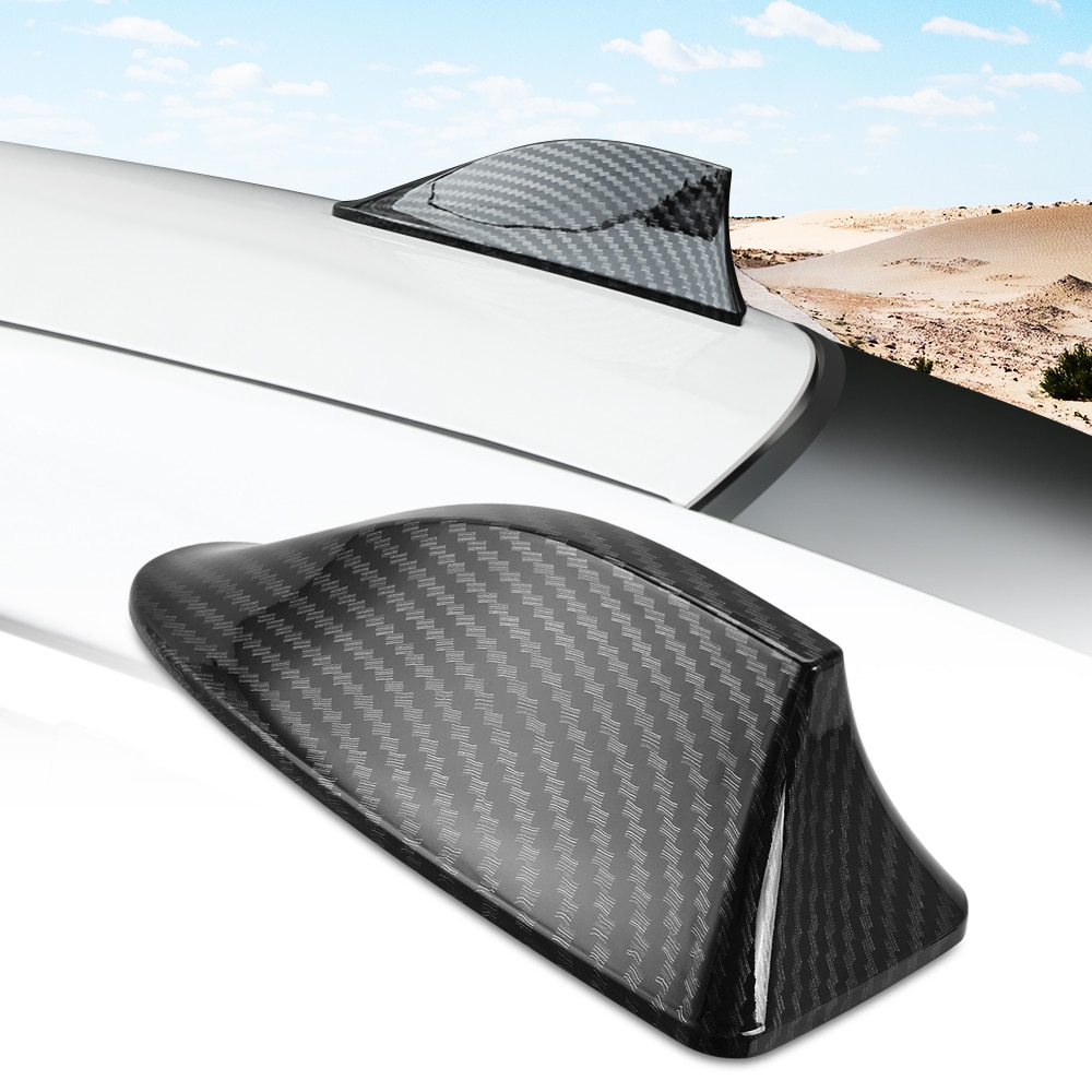 Car Carbon Fiber Shark Fin Antenna For suzuki ignis swift alto grand vitara sx4 jimny kizashi Ertiga Edcudo Mudguards Fender