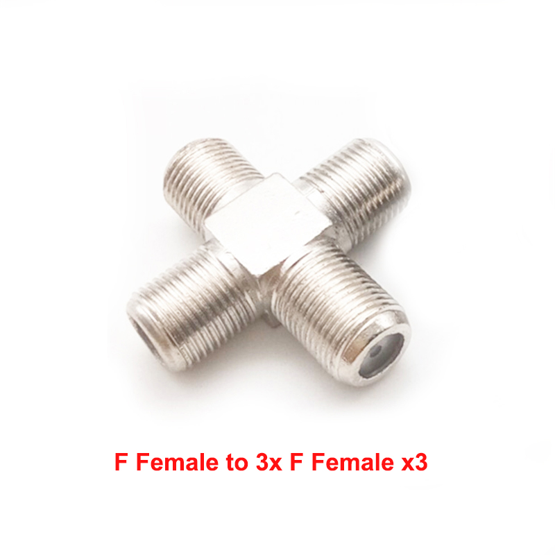 Adaptateurs F Type vers TV IEC, connecteur de prise d'antenne aérienne TV à 90 degrés, adaptateur à Angle droit, prise câble coaxial, ensemble de F-TV, 1 pièce: GRIS