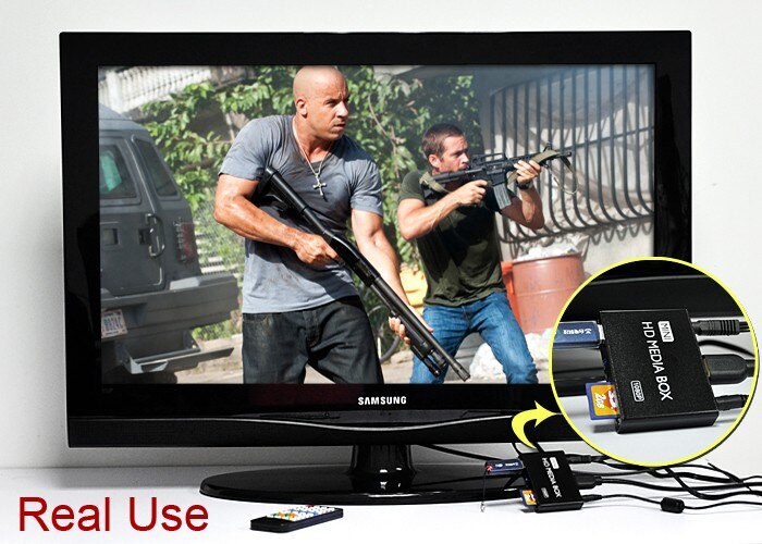 JEDX MP013 Mini lecteur multimédia boîtier multimédia TV vidéo lecteur multimédia Full HD 1080 P AU ue US Plug !