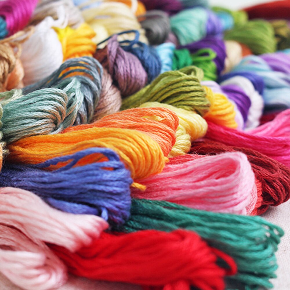 Embroidery Thread 447 Colors Embroidery Floss Cross Stitch Kit Embroidery Silk Line Floss 8m 6 8 Individual Strands Stitch DIY
