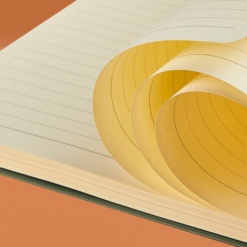 80Sheets Coil Notebook Inner Paper Pages Vintage Retro Paper Spiral Bound K92C