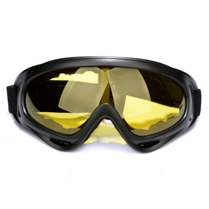 Snesport snowboard anti-dug snescooter vindtætte støvtætte briller skate ski solbriller briller vinter ski goggle: Gul