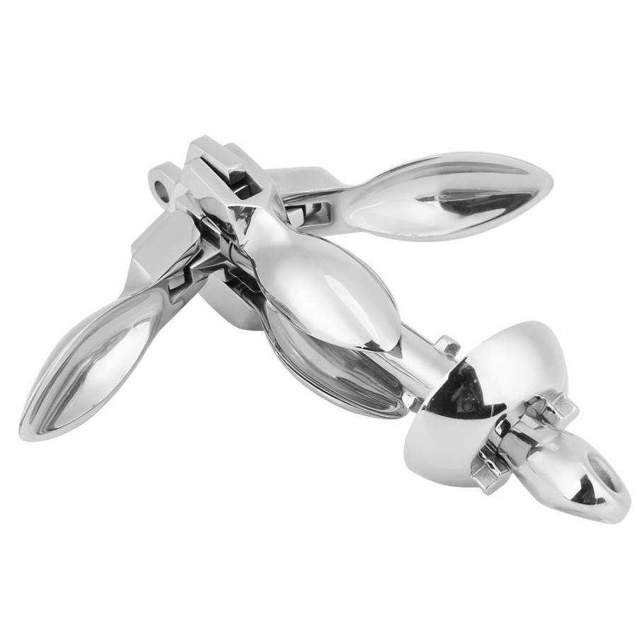 0.7KG 316 Stainless Steel Boat Marine Folding Grapnel Anchor Docking Hardware for Marine Yacht Boat Anchor
