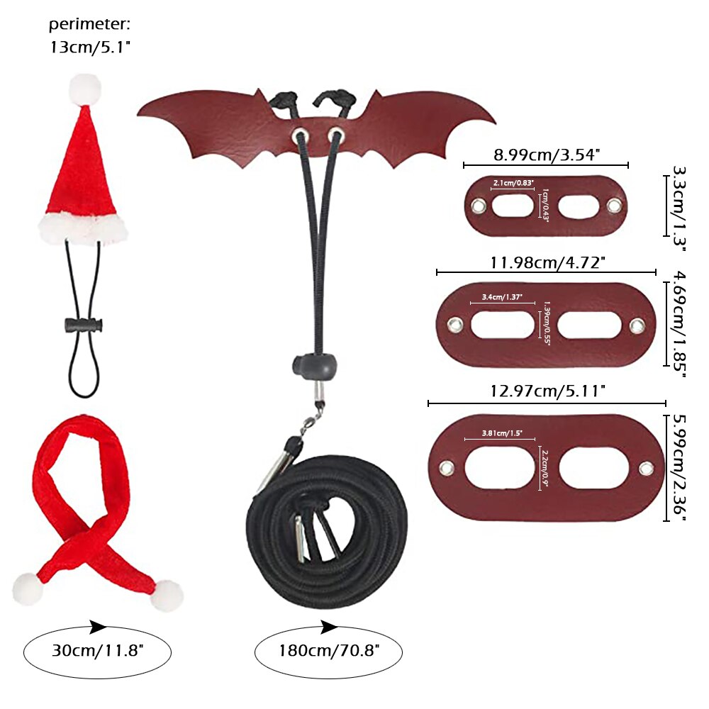 Einstellbar Eidechse Leine Mit Sacrf Hütte Kostüm Cosplay Reptil Leine Mit FlüGel Für Weihnachten Halloween Festival