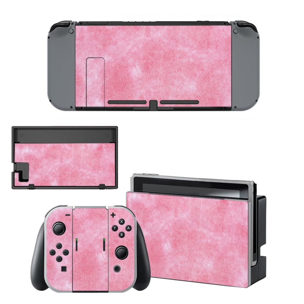 Calcomanías de piel de vinilo para interruptor Nintend, conjunto completo de pegatinas de envoltura protectora placa frontal para consola Nintendo Switch Con y muelle: YSNS2090