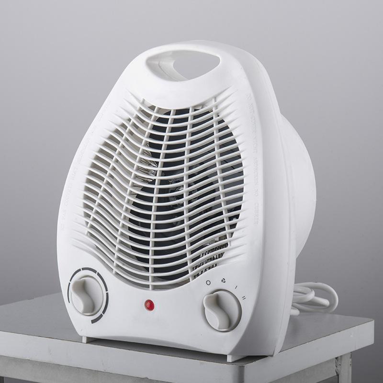Portable Electric Space Heater - 3 Settings Fan Forced Adjustable Thermostat