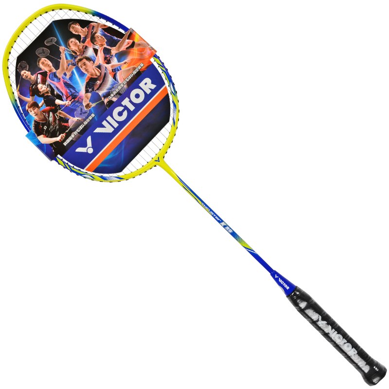 Raqueta de bádminton genuina Victor TK-99 fibra de carbono 4U súper ligera raquetas de bádminton con cubiertas