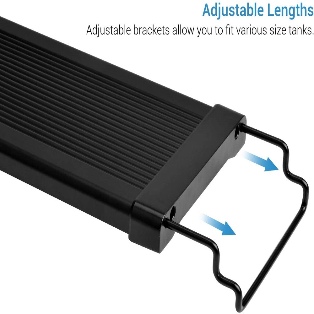 NICREW ClassicLED Gen2 Aquarium Light Dimmable LED Fish Tank Light With 2-Channel Control White and Blue LED Aquatic Plant Light