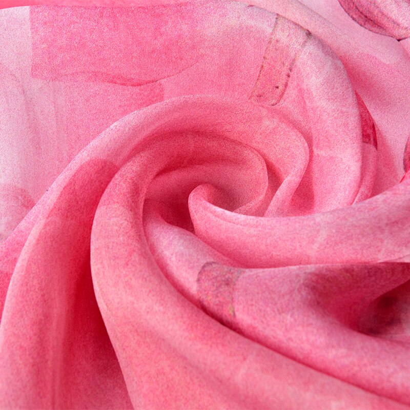 100% Echte Zijde Sjaal Voor Vrouwen Natuurlijke Zijde Sjaals Wrap Voor Dames Luxe Print Grote Pure Zijden Sjaal foulard