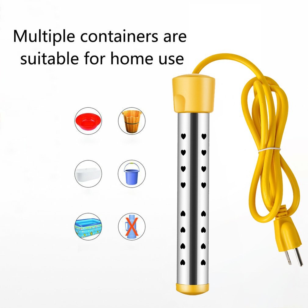 Portable Pool Water Heater 2000W Immersion Tubular Electric Heater Mini Swimming pool heating Machine For Home US Plug