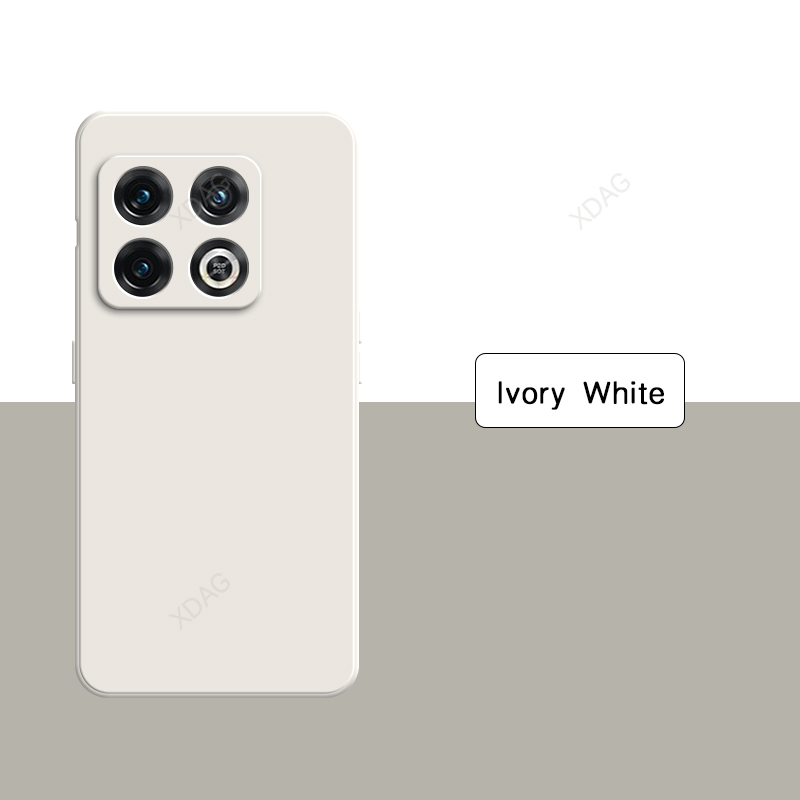 Funda de teléfono de silicona líquida Original para Oneplus 10 Pro 10Pro 10R 10T 5G, Funda de lujo de Color puro sólido, accesorios Carcas: plástico / Naranja